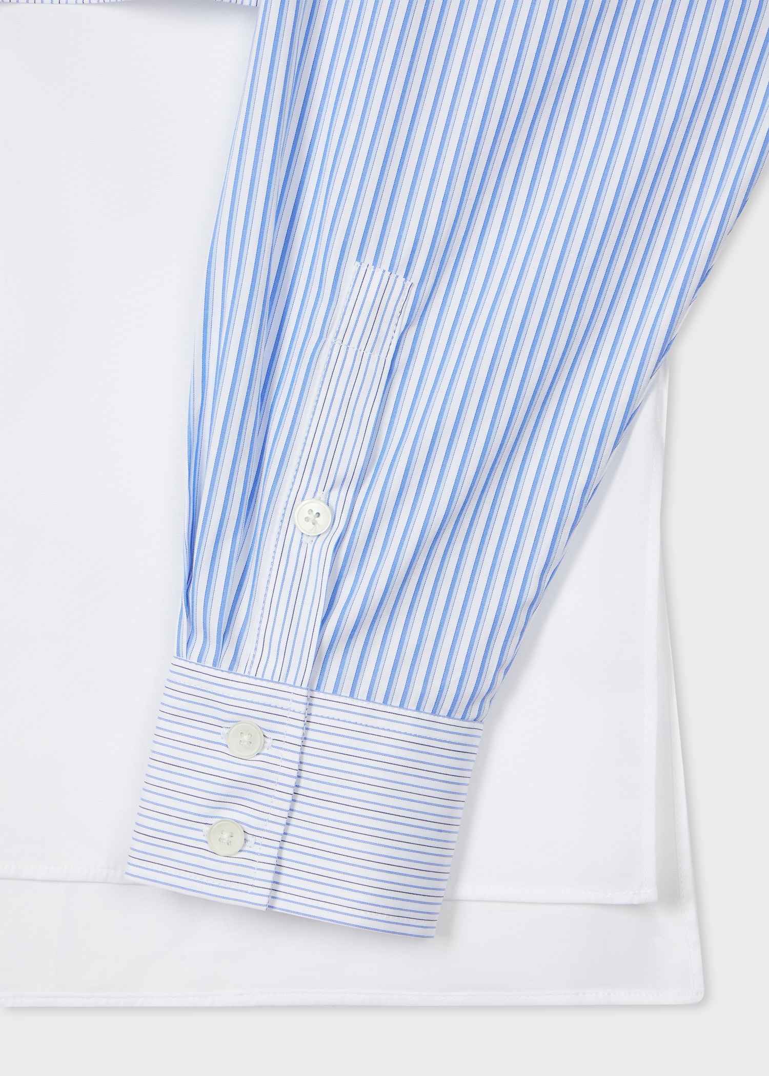Women's Blue Mix-Up Panelled Shirt - 3