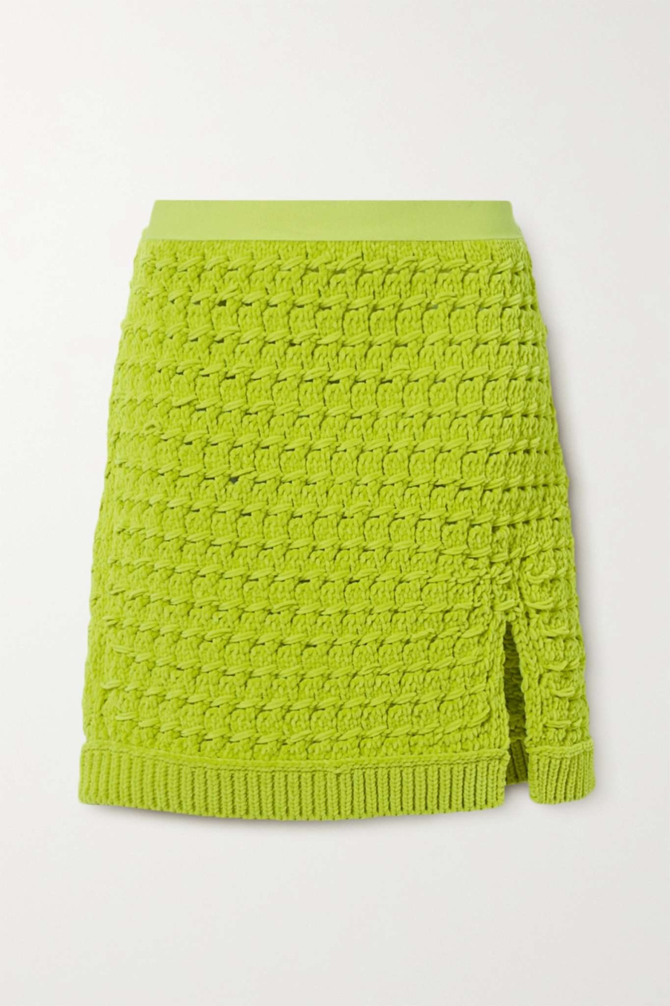 Cable-knit chenille mini skirt - 1