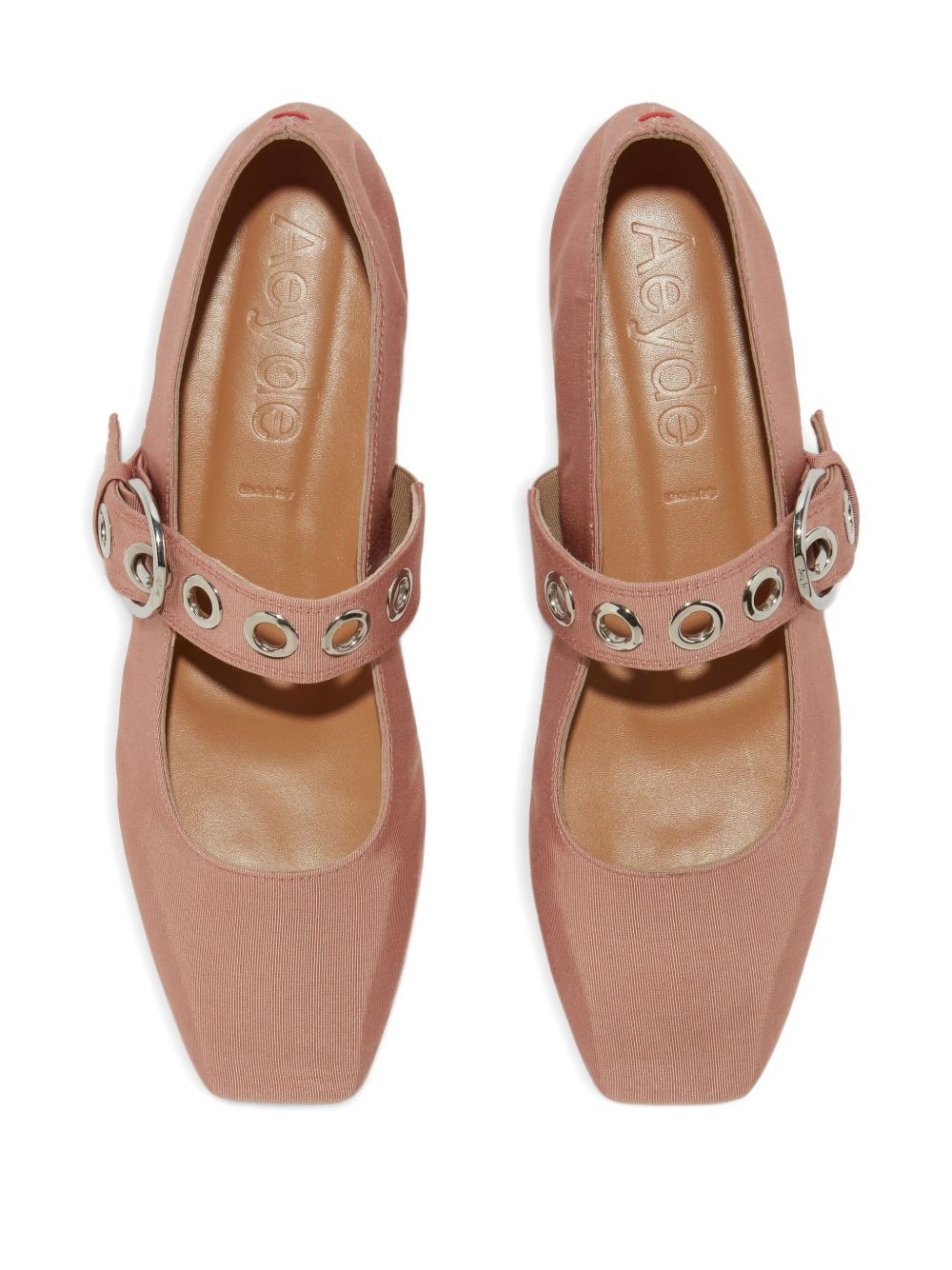 Uma eyelet-buckle ballet flats - 3