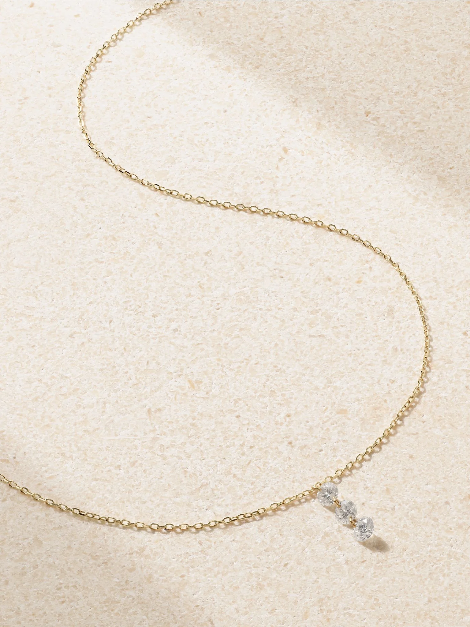 Danaé 18-karat gold diamond necklace Gold - 1