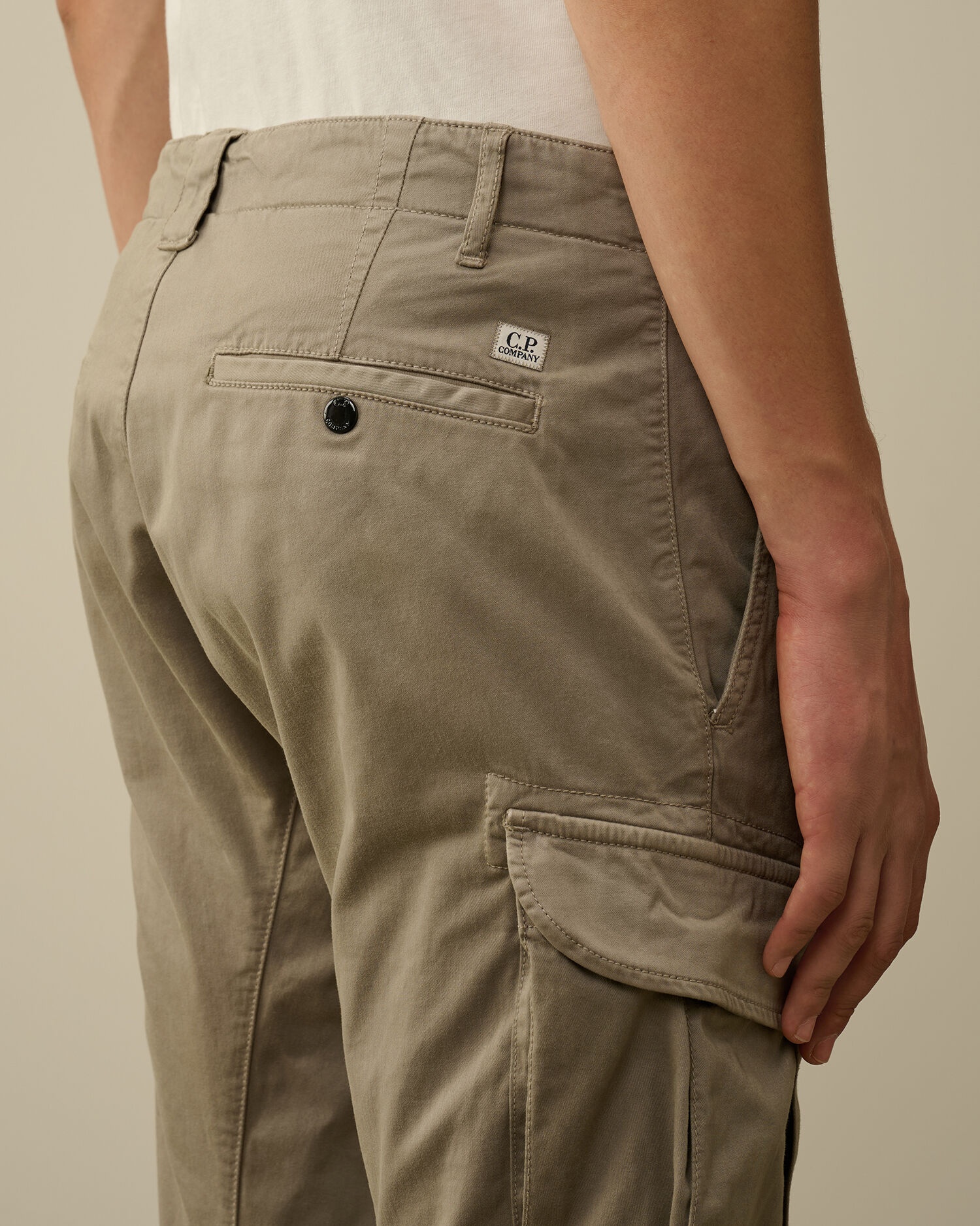 Stretch Sateen Ergonomic Lens Double Cargo Pants - 5