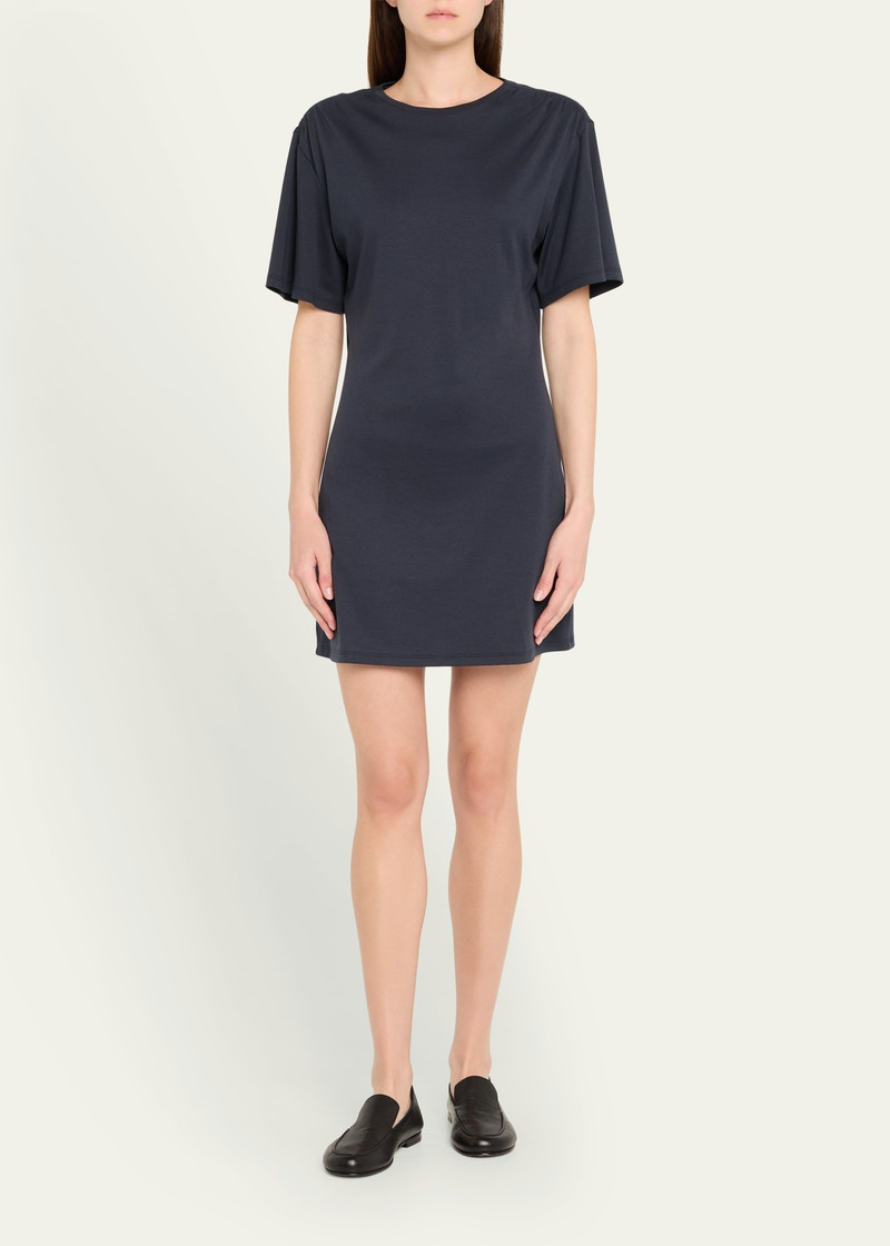 Theory Gathered Shoulder T-Shirt Dress outlook