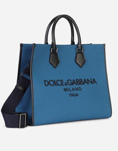 Dolce & Gabbana Canvas Edge shopper with embroidered logo outlook