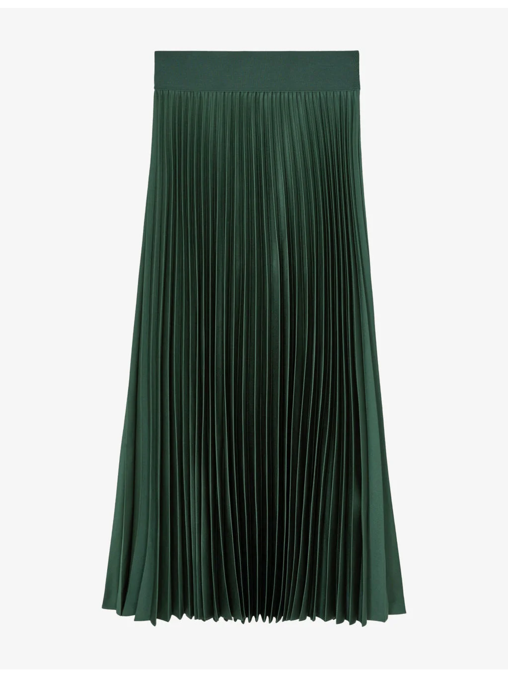 Seren Pleated Woven Midi Skirt - 1