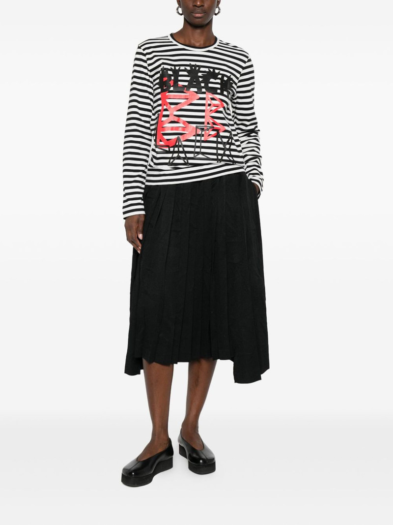 BLACK COMME des GARÇONS pleated skirt outlook