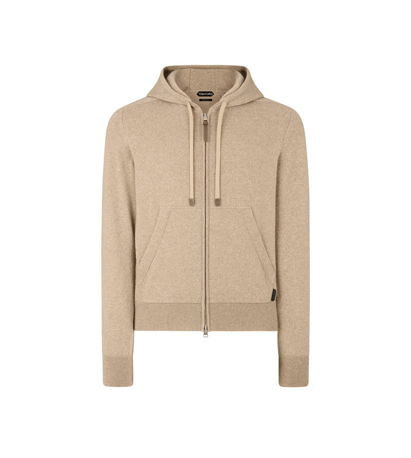 CASHMERE MERINO ZIP HOODIE 1