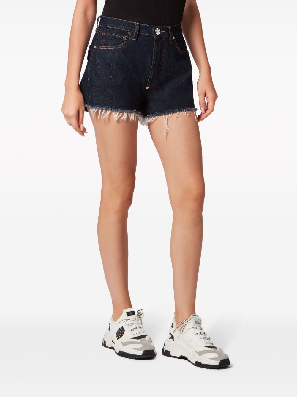 Denim Hot pants shorts - 2