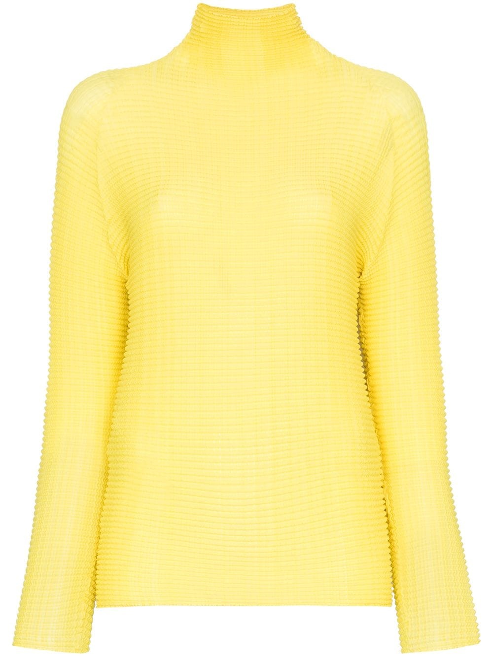 long sleeve roll neck top - 1