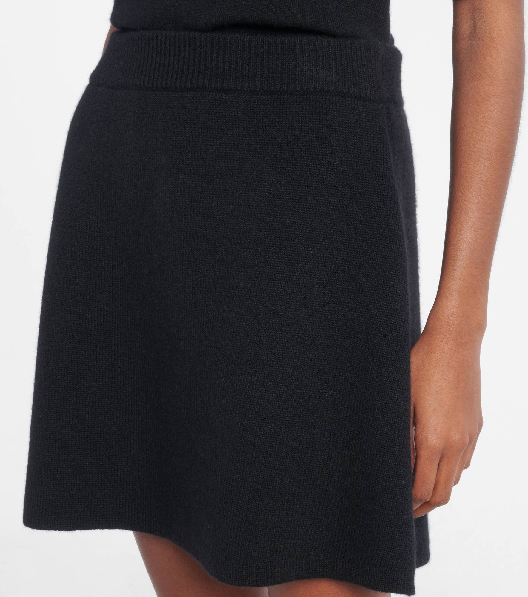 Clare high-rise cashmere miniskirt - 4