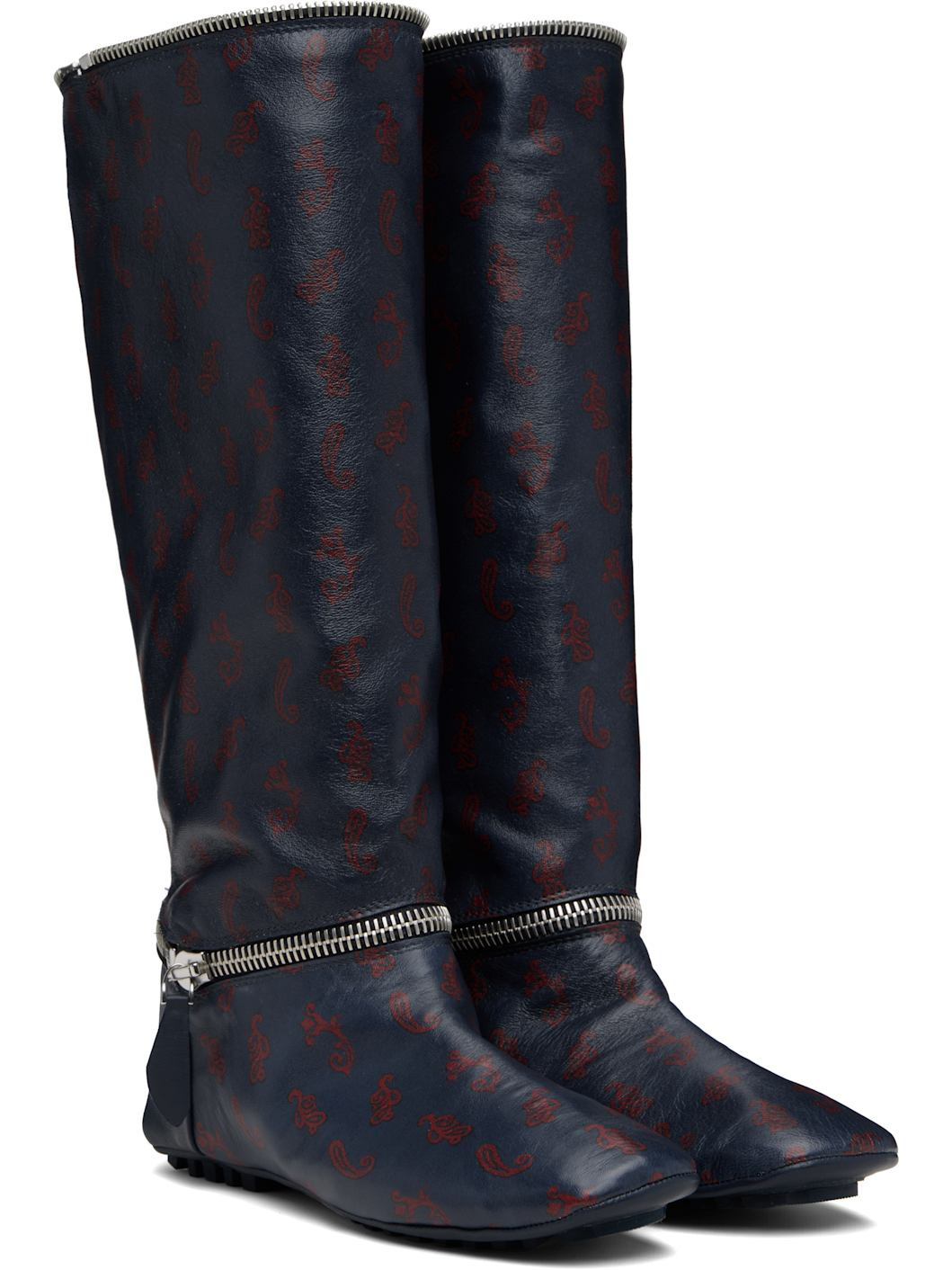 Navy Modular Driving Boots - 4