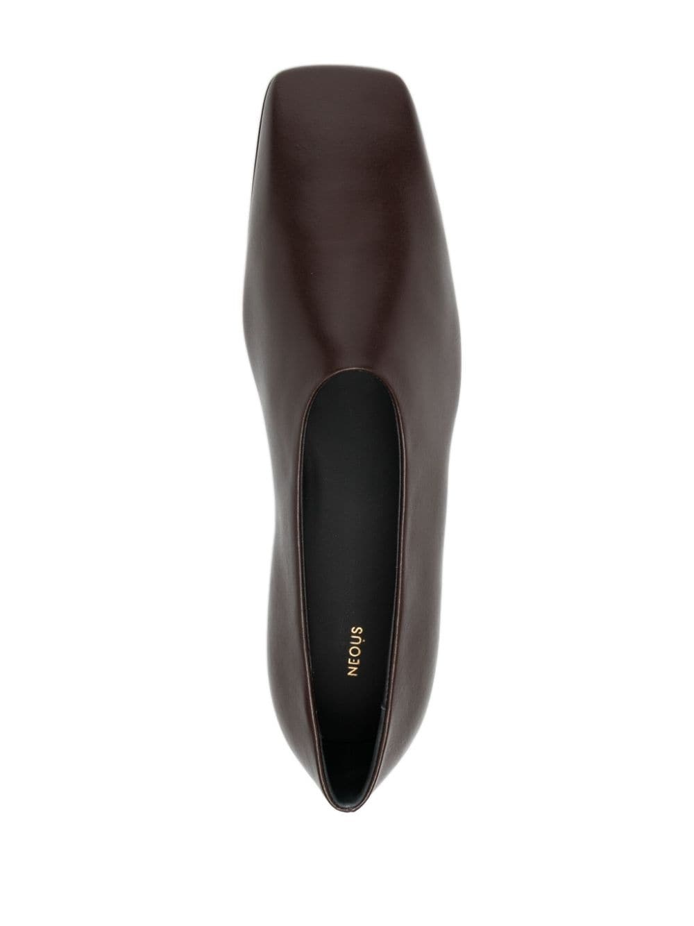 Atlas square-toe leather pumps - 4