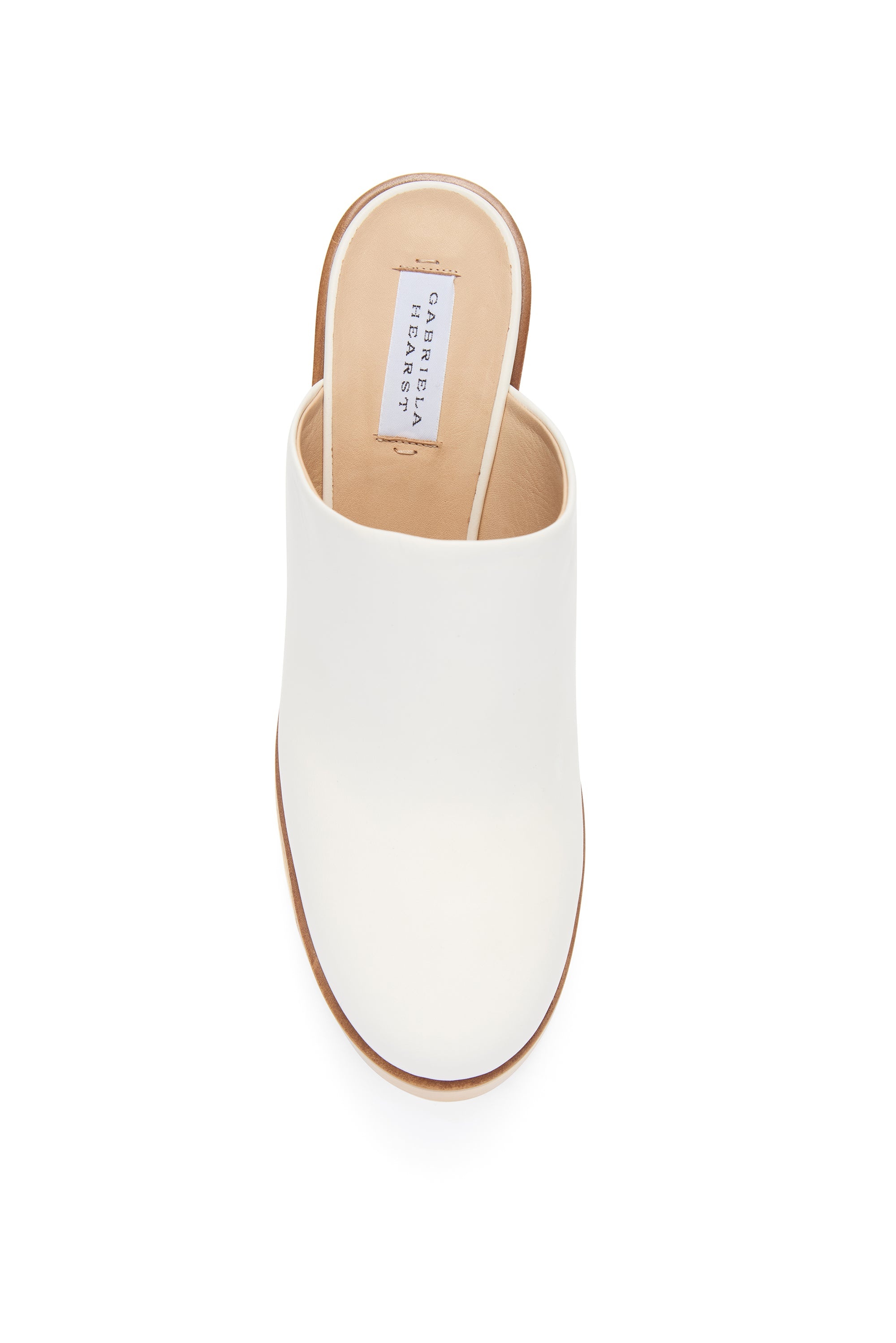 Blake Platform Mule in Ivory Leather - 4