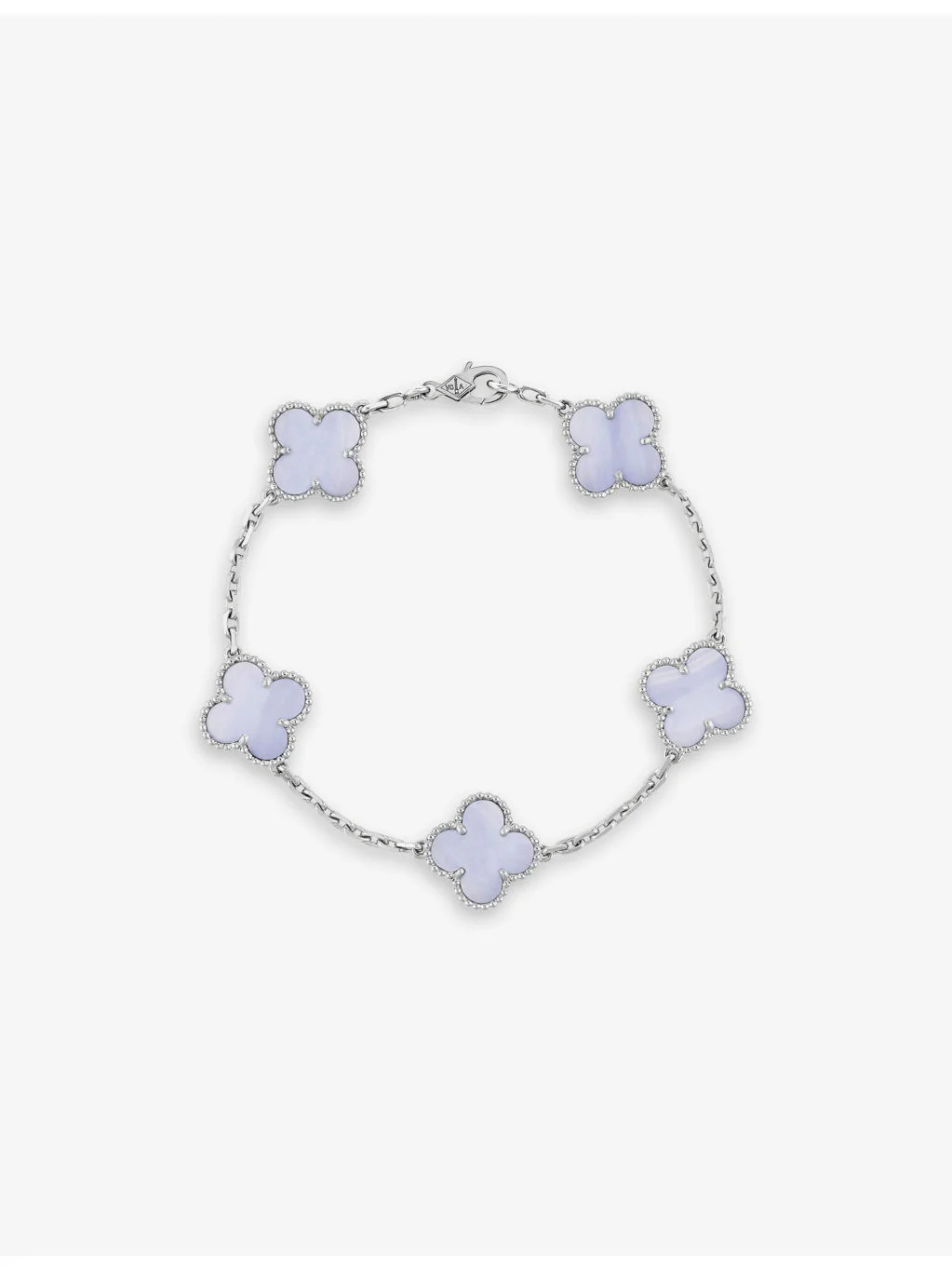 Vintage Alhambra gold and chalcedony bracelet - 1