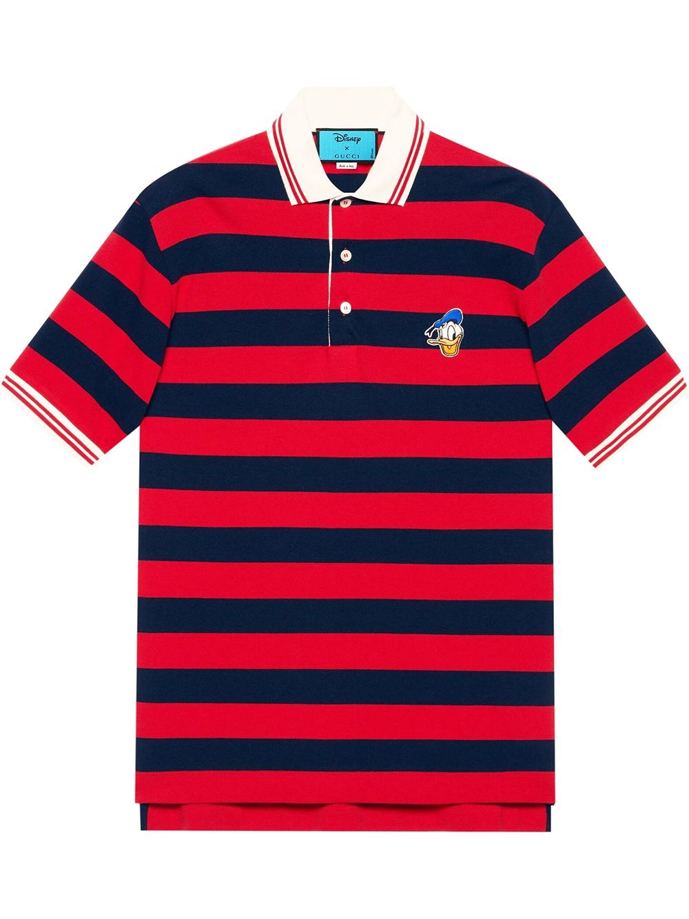 x Disney appliquéd striped polo shirt - 1