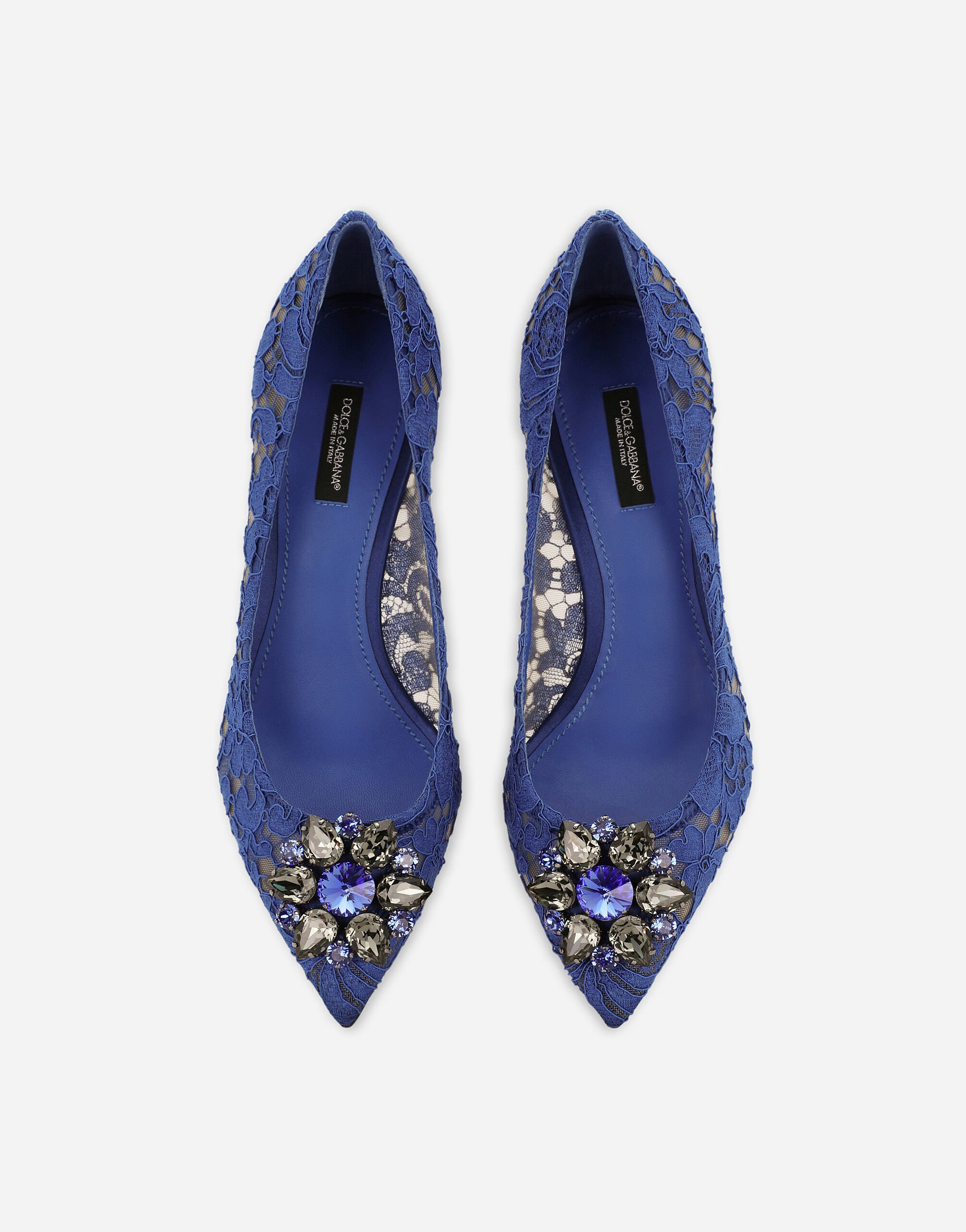 Pump in Taormina lace with crystals - 5