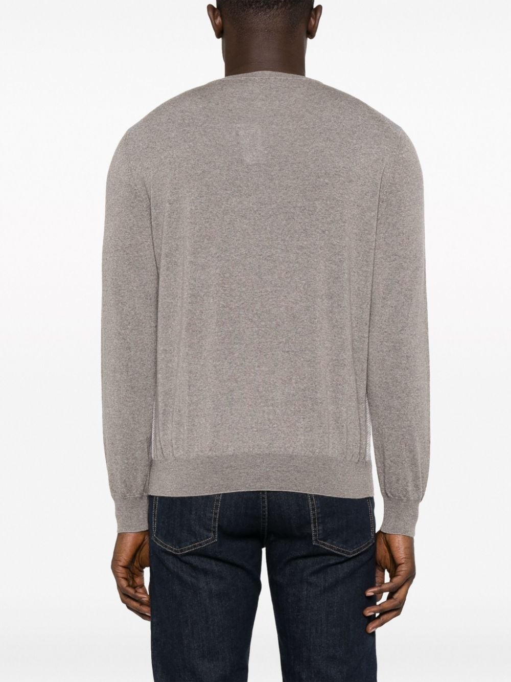 two-tone wool jumper - 4