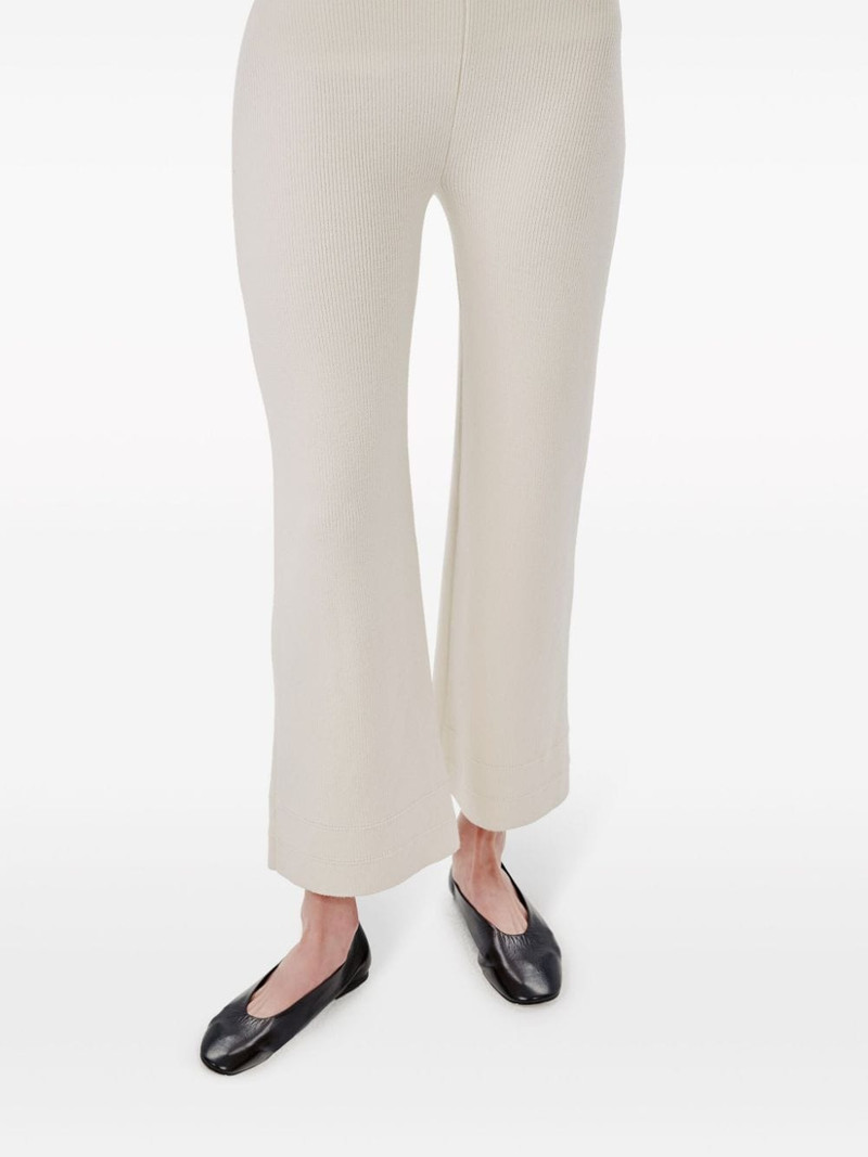 ribbed-knit cropped trousers 5