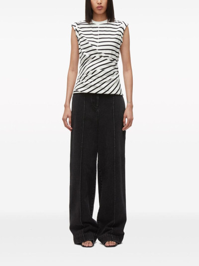 3.1 Phillip Lim draped striped tank top outlook