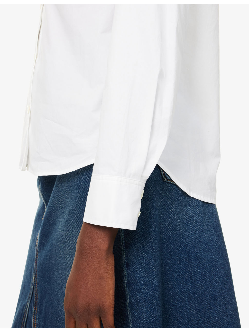 The Low Collar Cotton Shirt - 5