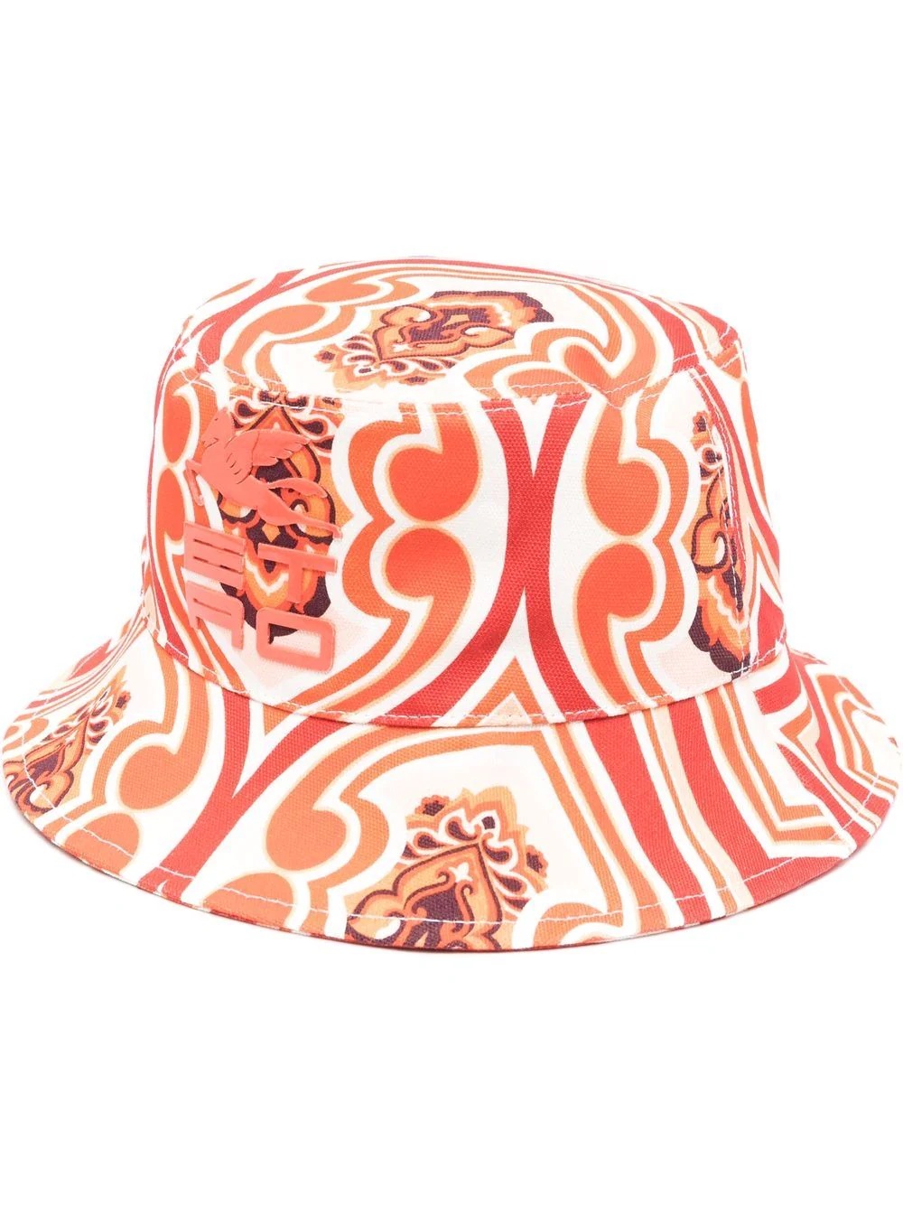 logo-patch paisley bucket hat - 1