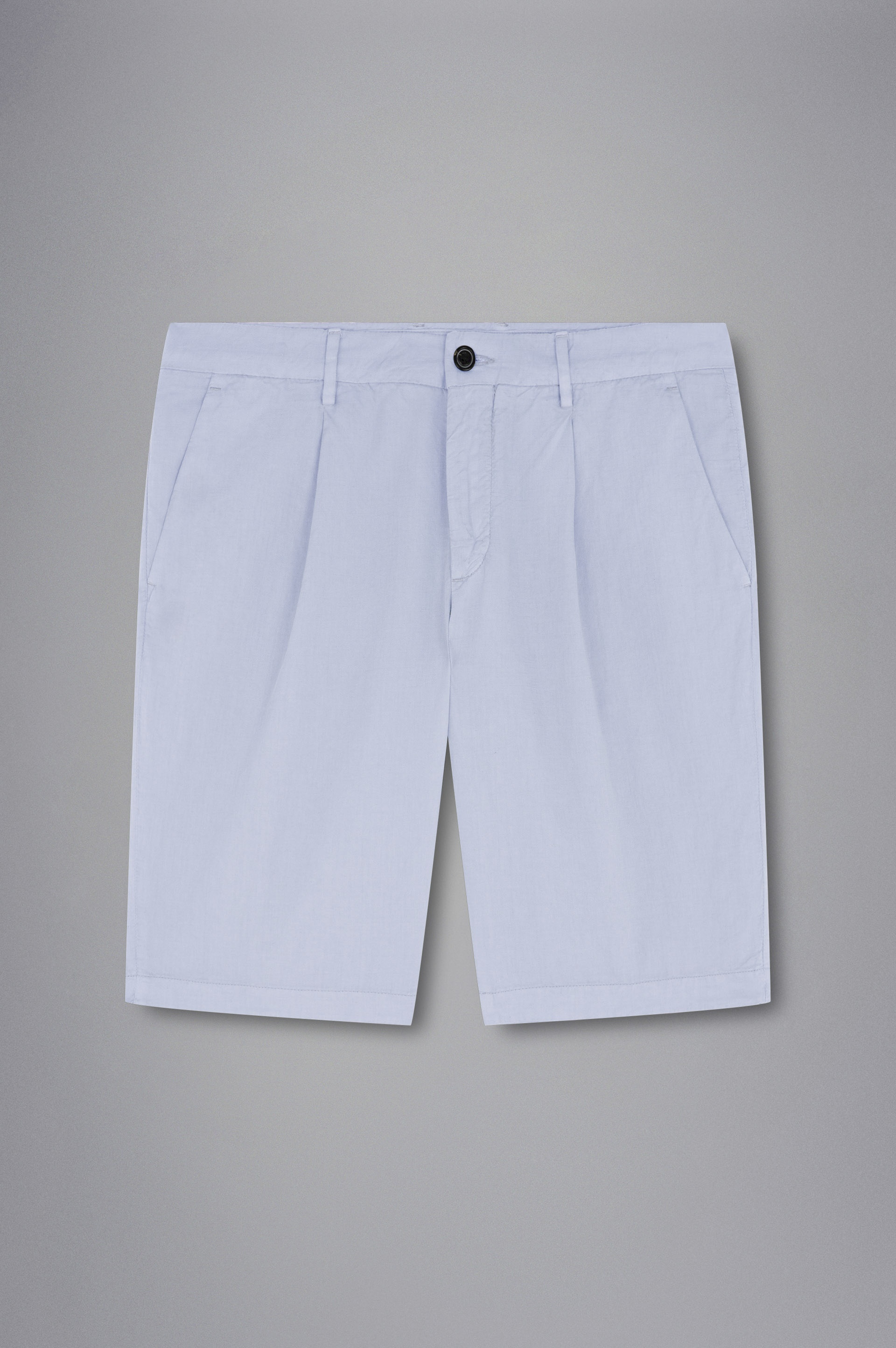 LINEN E COTTON BERMUDA SHORTS - 1