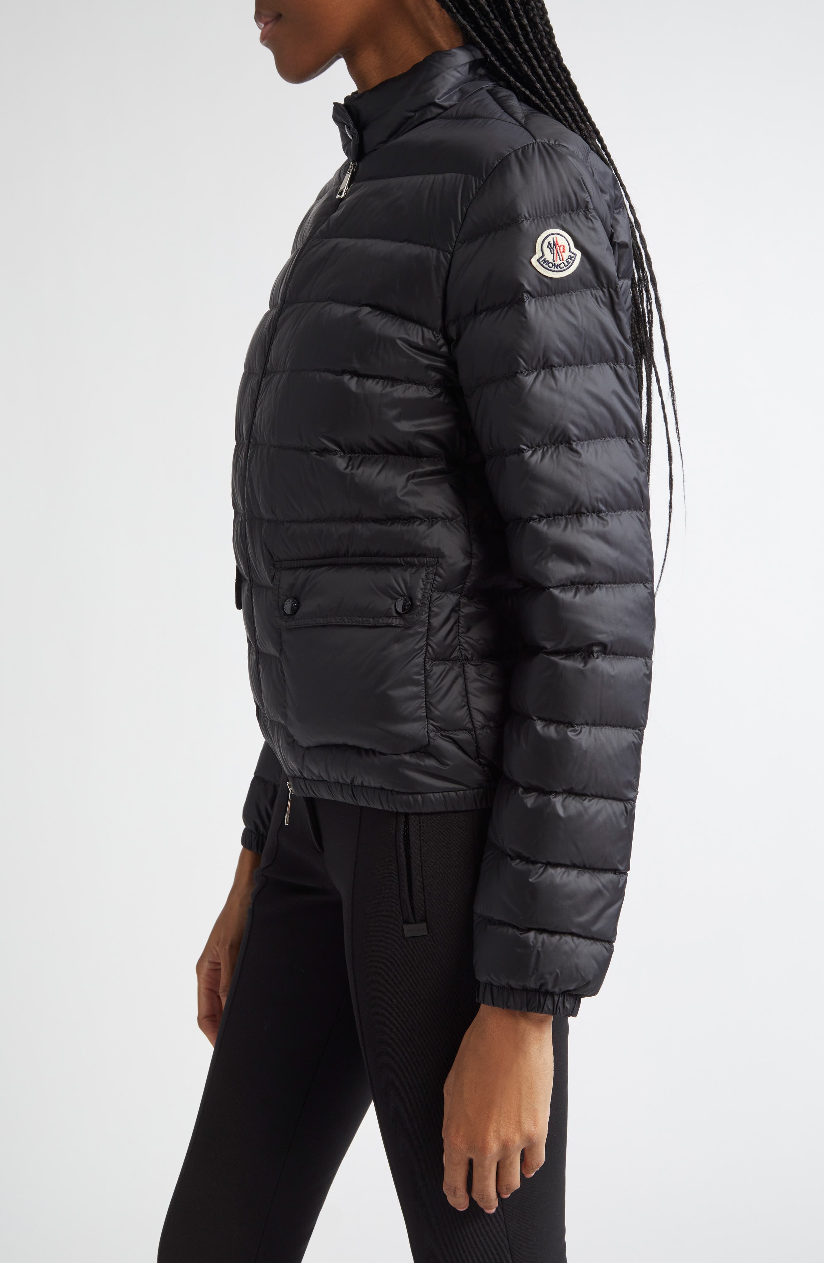 Moncler Lans Down Jacket in Black/Black at Nordstrom - 3
