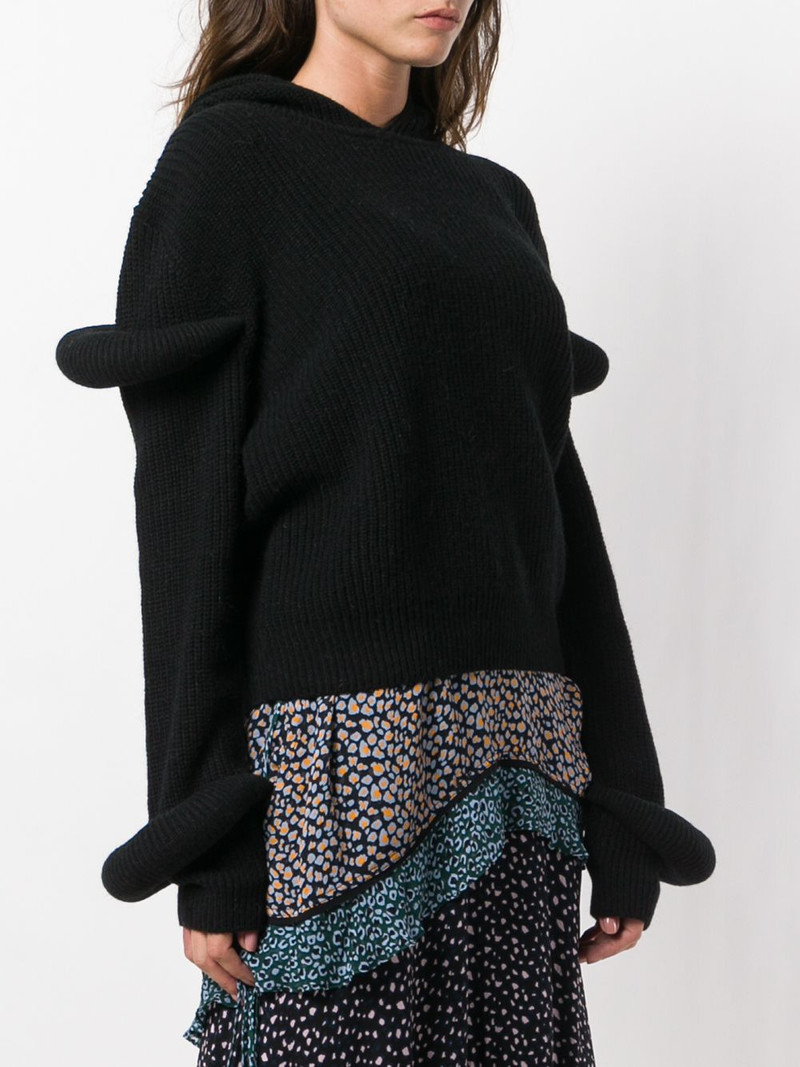 hooded knit jumper 3