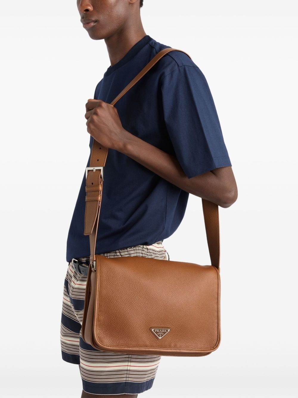 leather messenger bag - 3