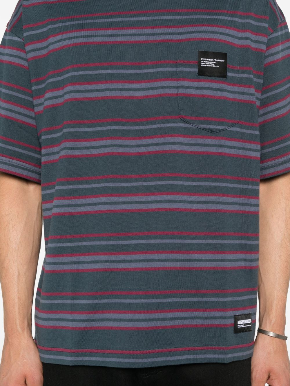striped T-shirt - 4