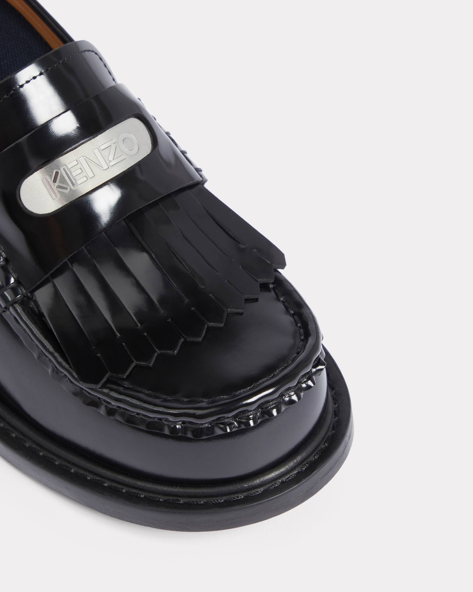 KENZO KENZOSMILE heeled leather loafers REVERSIBLE