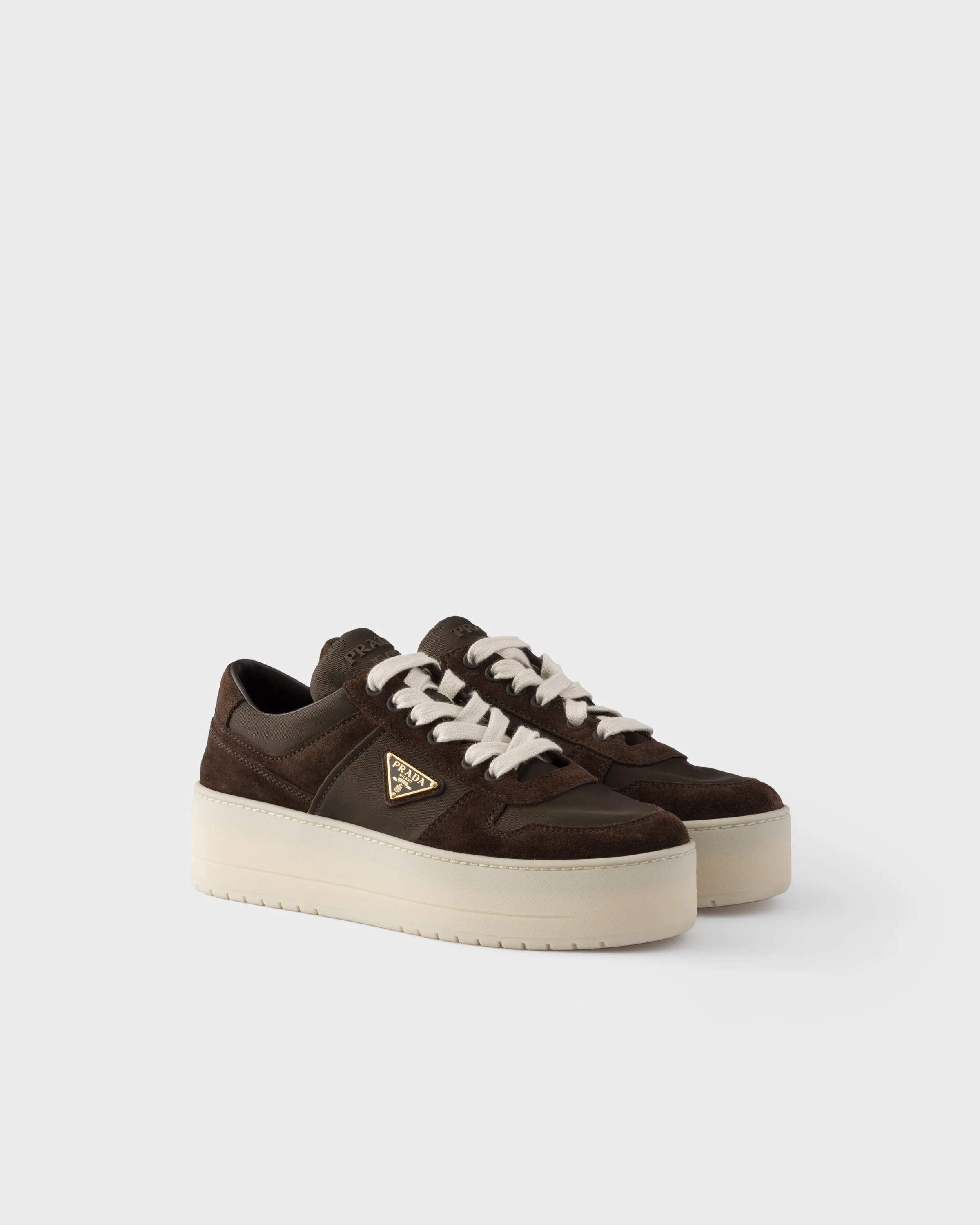 Downtown Bold Re-Nylon and suede sneakers - 1