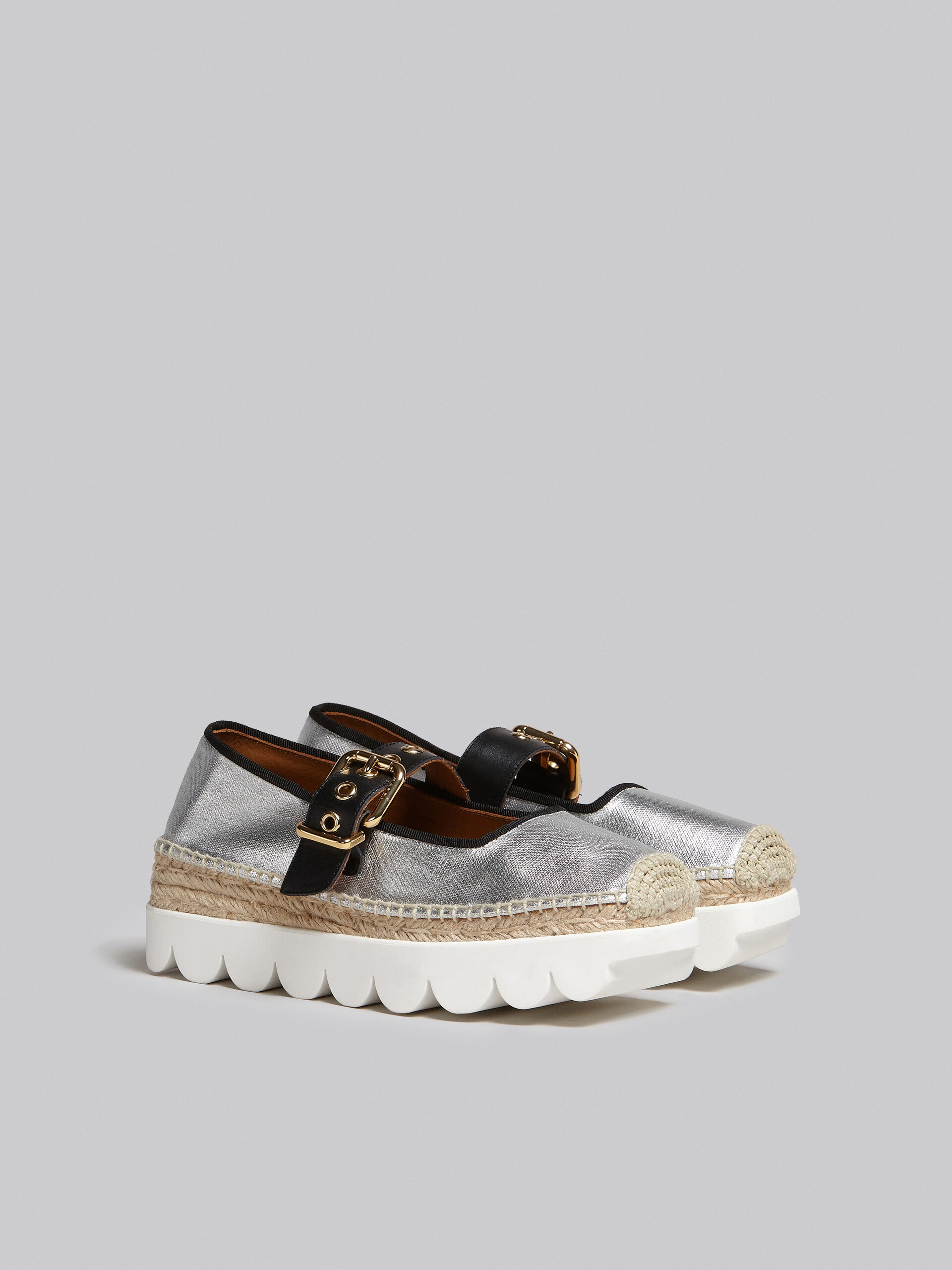 SILVER CANVAS PETAL ESPADRILLAS - 2
