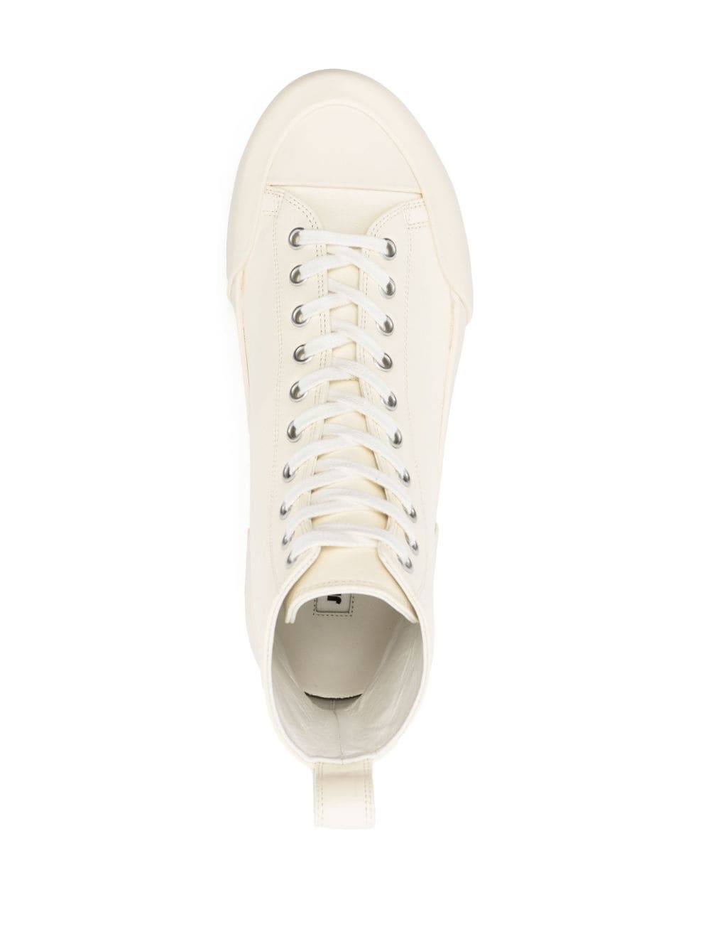 monochrome high-top sneakers - 4