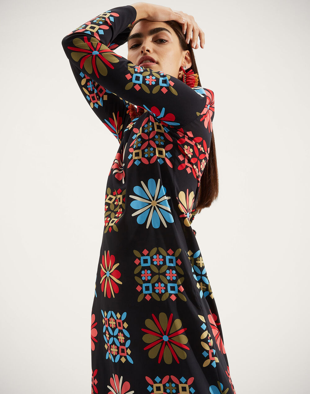 Long Sleeve Swing Dress - 5