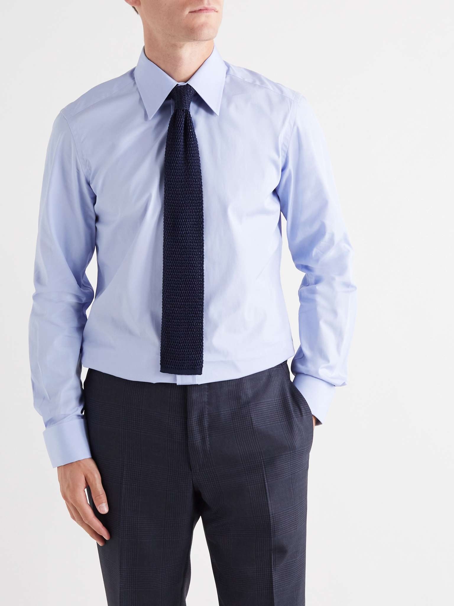 Slim-Fit Cotton-Poplin Shirt - 5