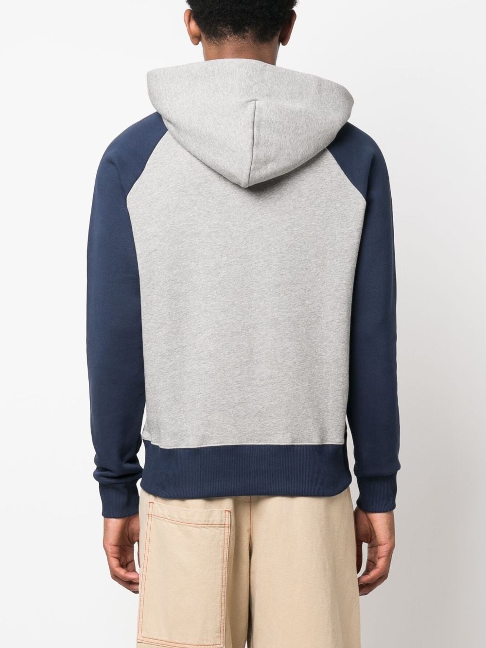 logo-print cotton jersey hoodie - 4