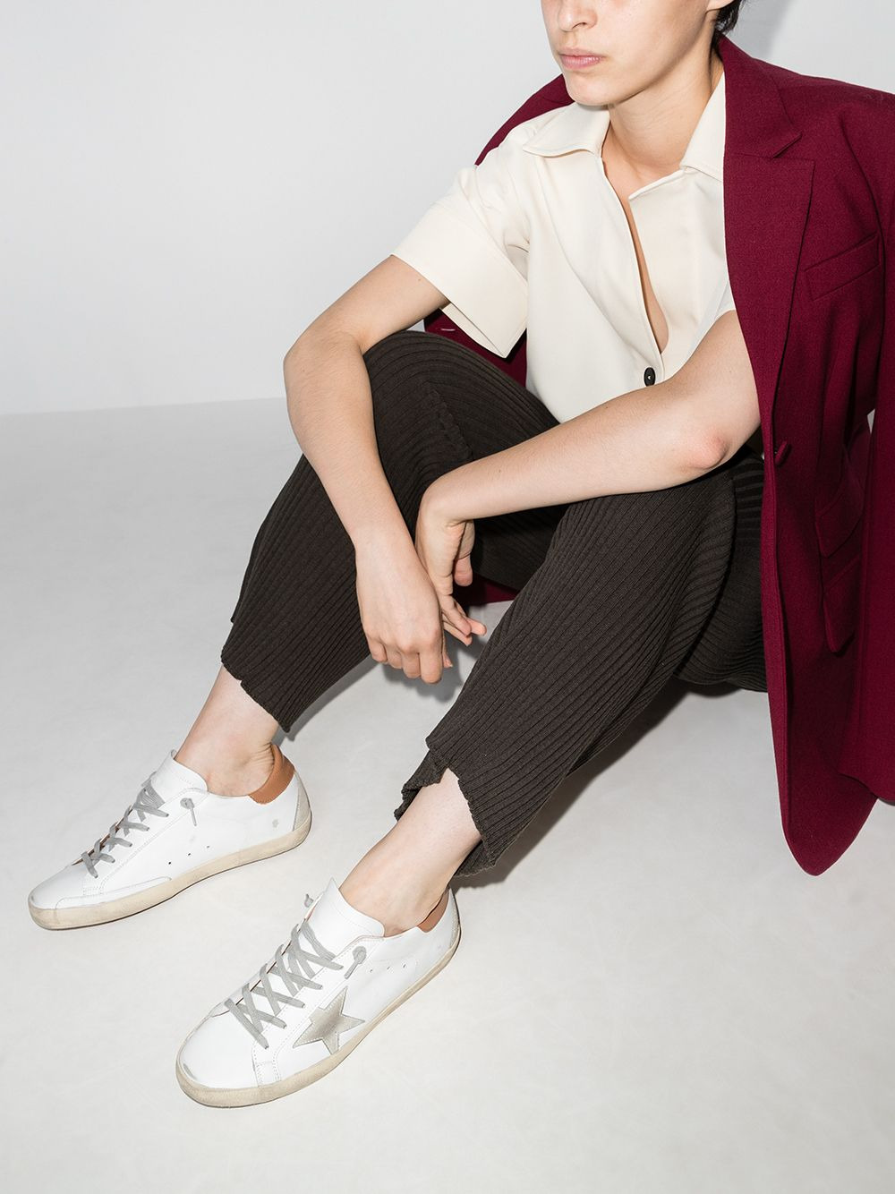 Golden Goose Sneakers Leather Brown - 3