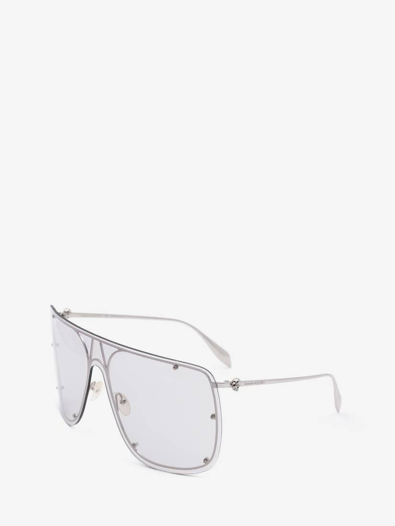 Skull Mask Sunglasses in Silver 3