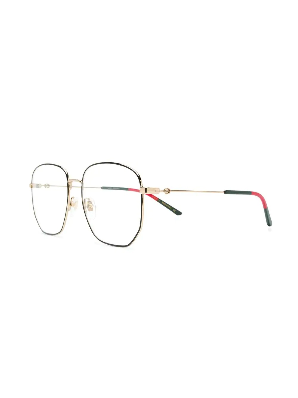 Web detail hexagonal-frame glasses - 2