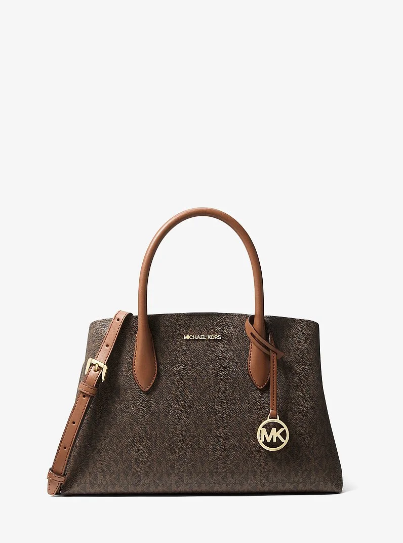 Maya Medium Signature Logo Satchel - 1