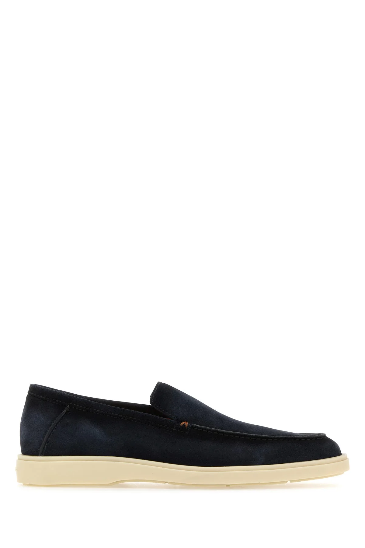 Navy blue suede loafers - 1