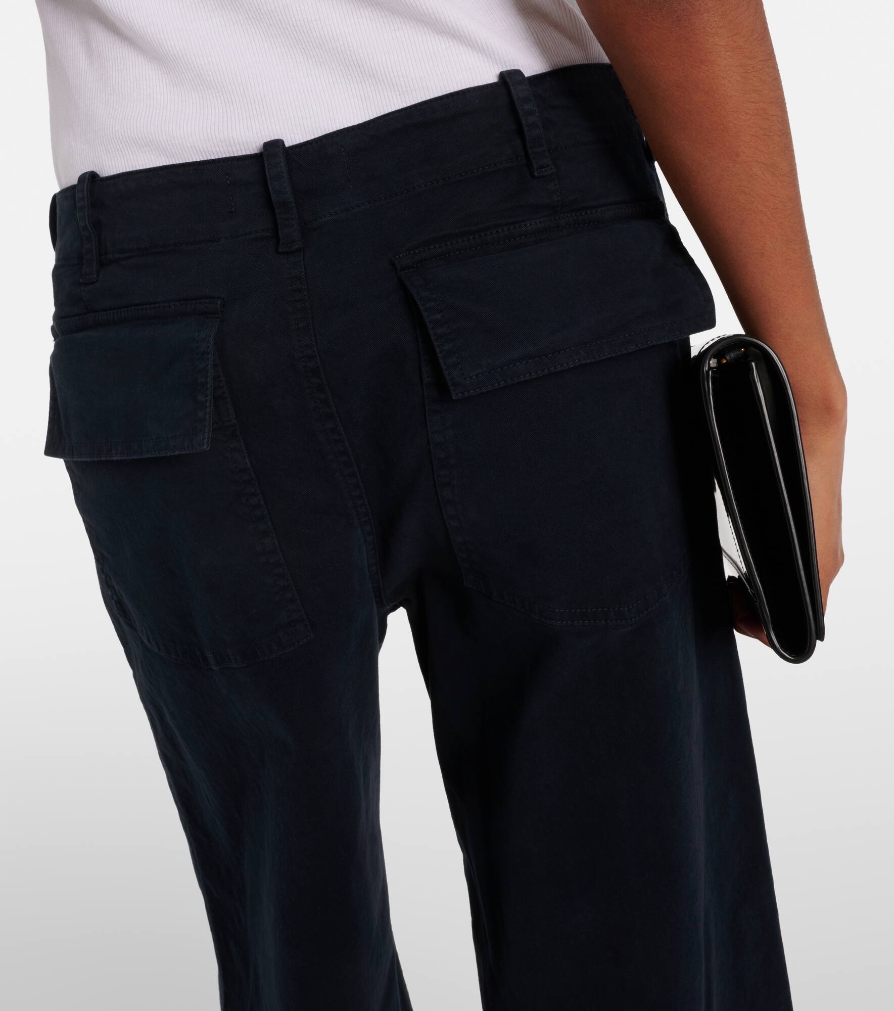 Leon high-rise cotton wide-leg pants - 6