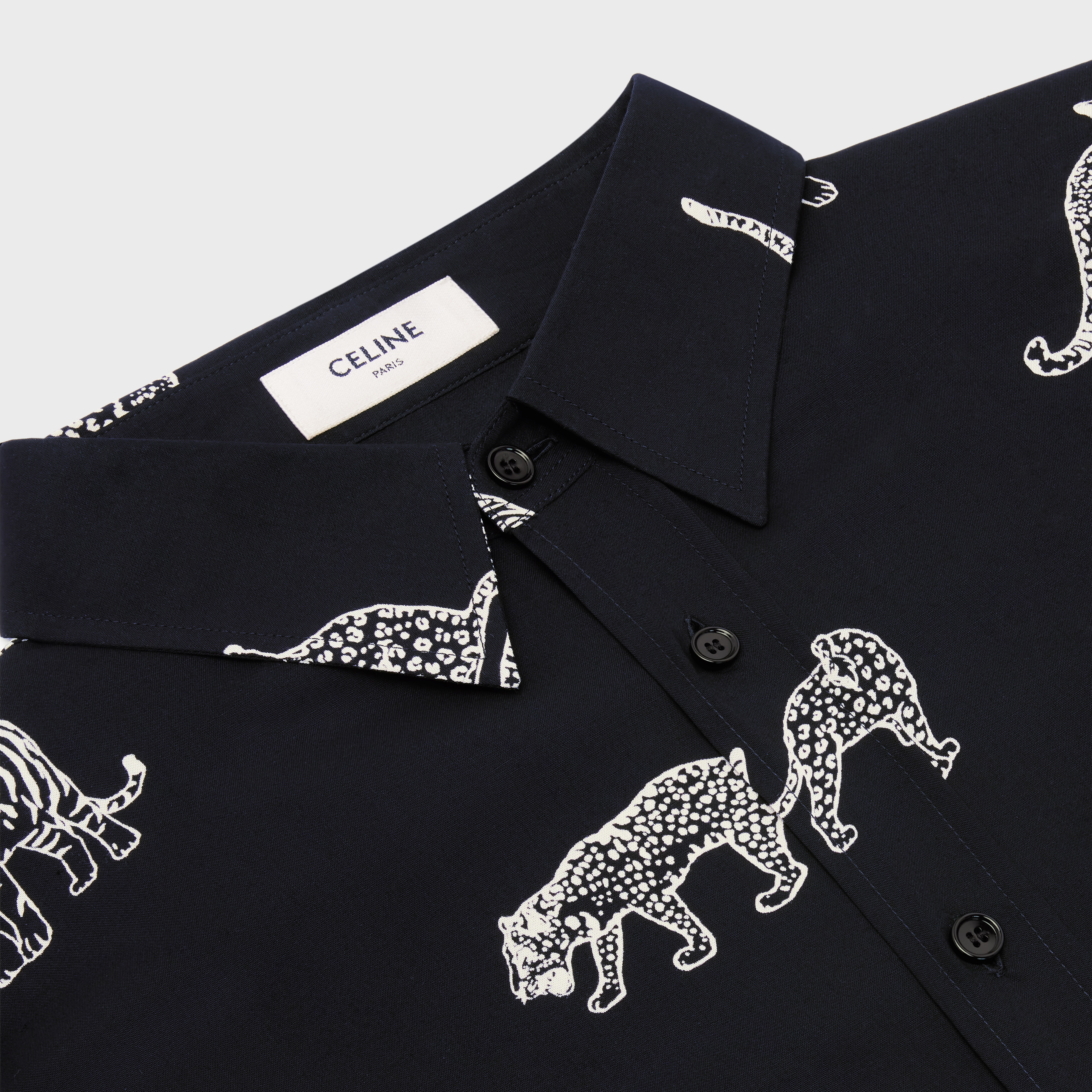 OVERSIZED SHIRT IN PRINTED VISCOSE - 3