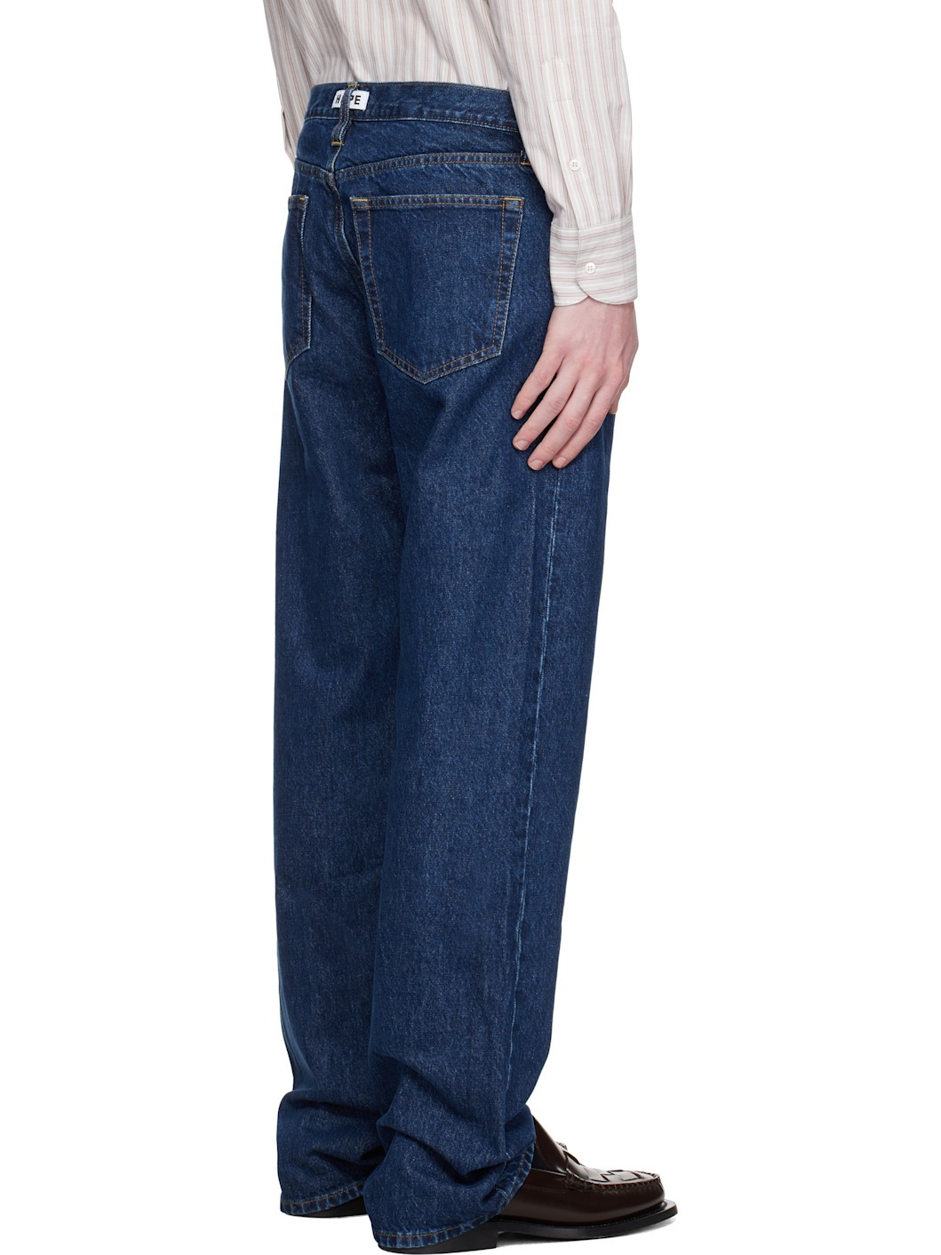 Navy Relaxed Bootcut Jeans - 3