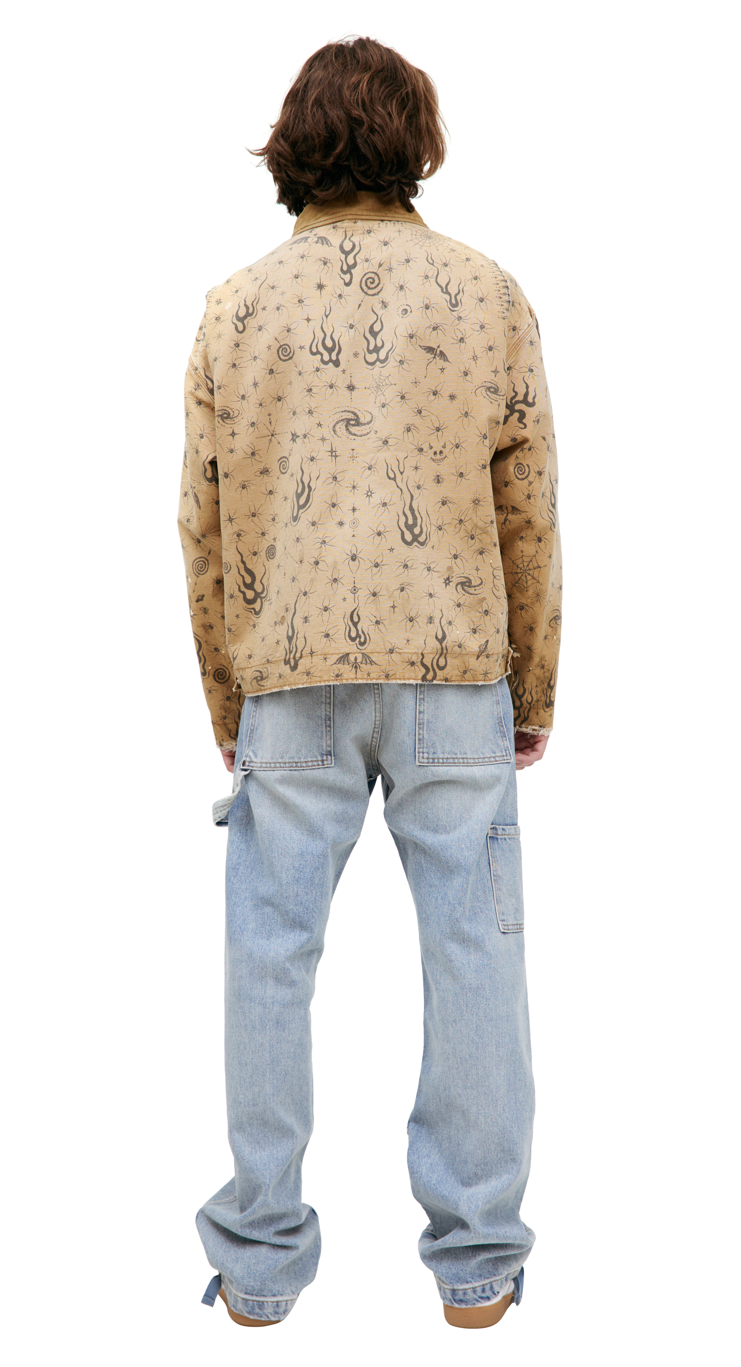 BEIGE MONOPRINT JACKET - 4