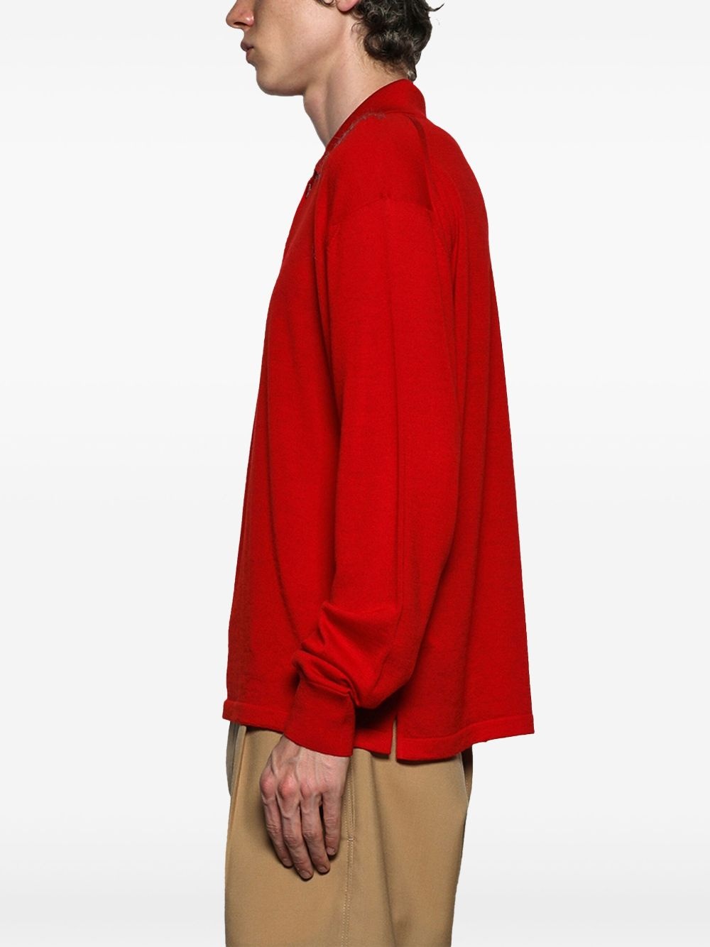 logo-embroidered polo shirt - 4