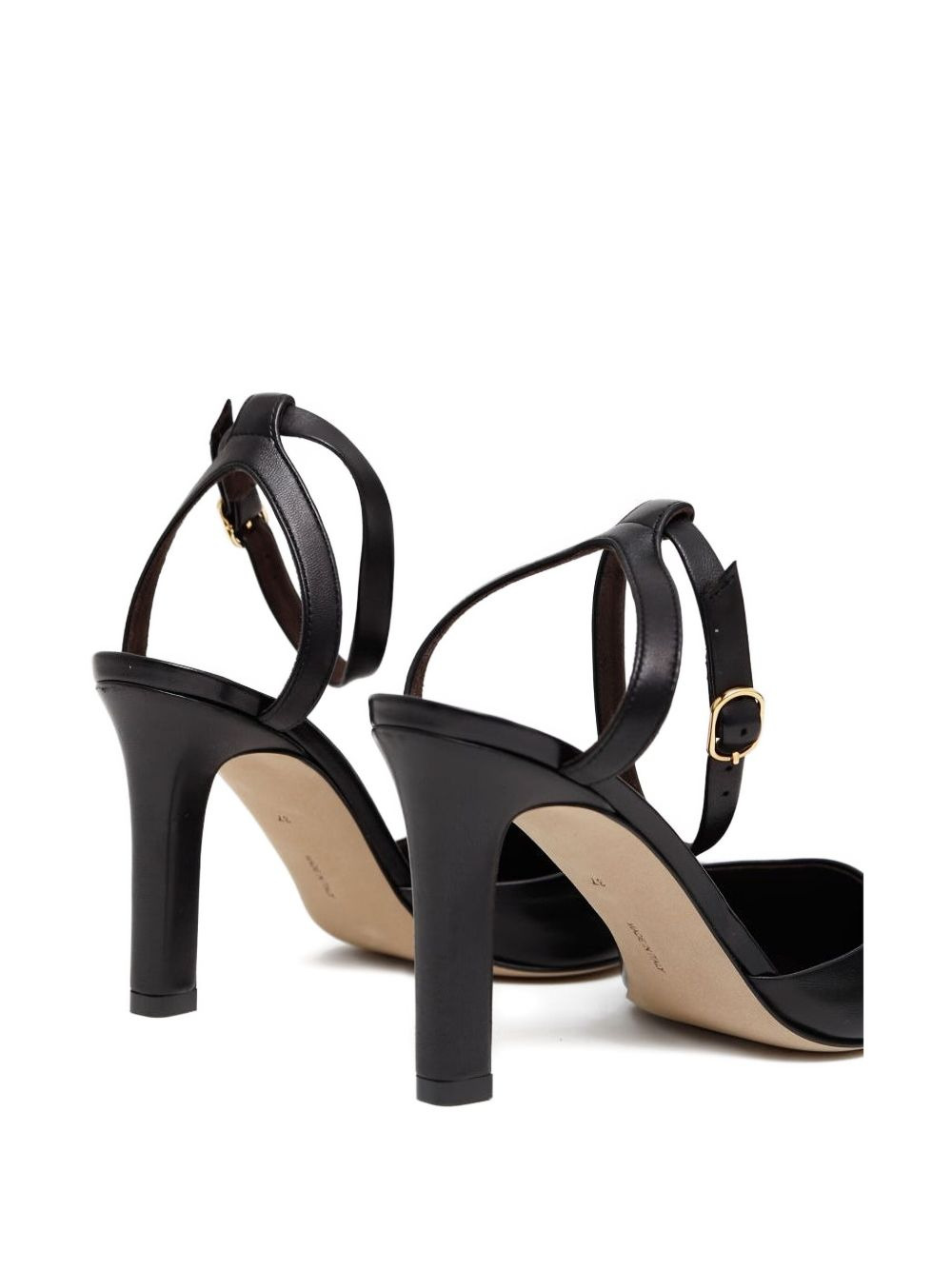 ankle-strap pointed-toe flats - 3