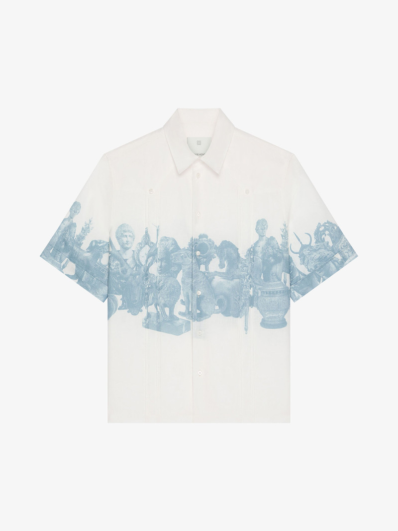 SHIRT IN LINEN WITH HUBERT OBJECTS PRINT - 1