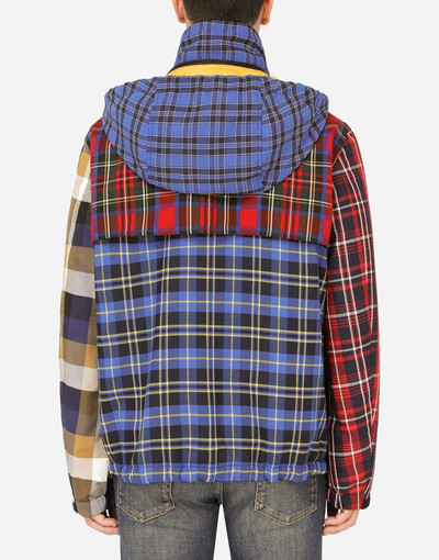 Dolce & Gabbana Check patchwork jacket with DG patch outlook