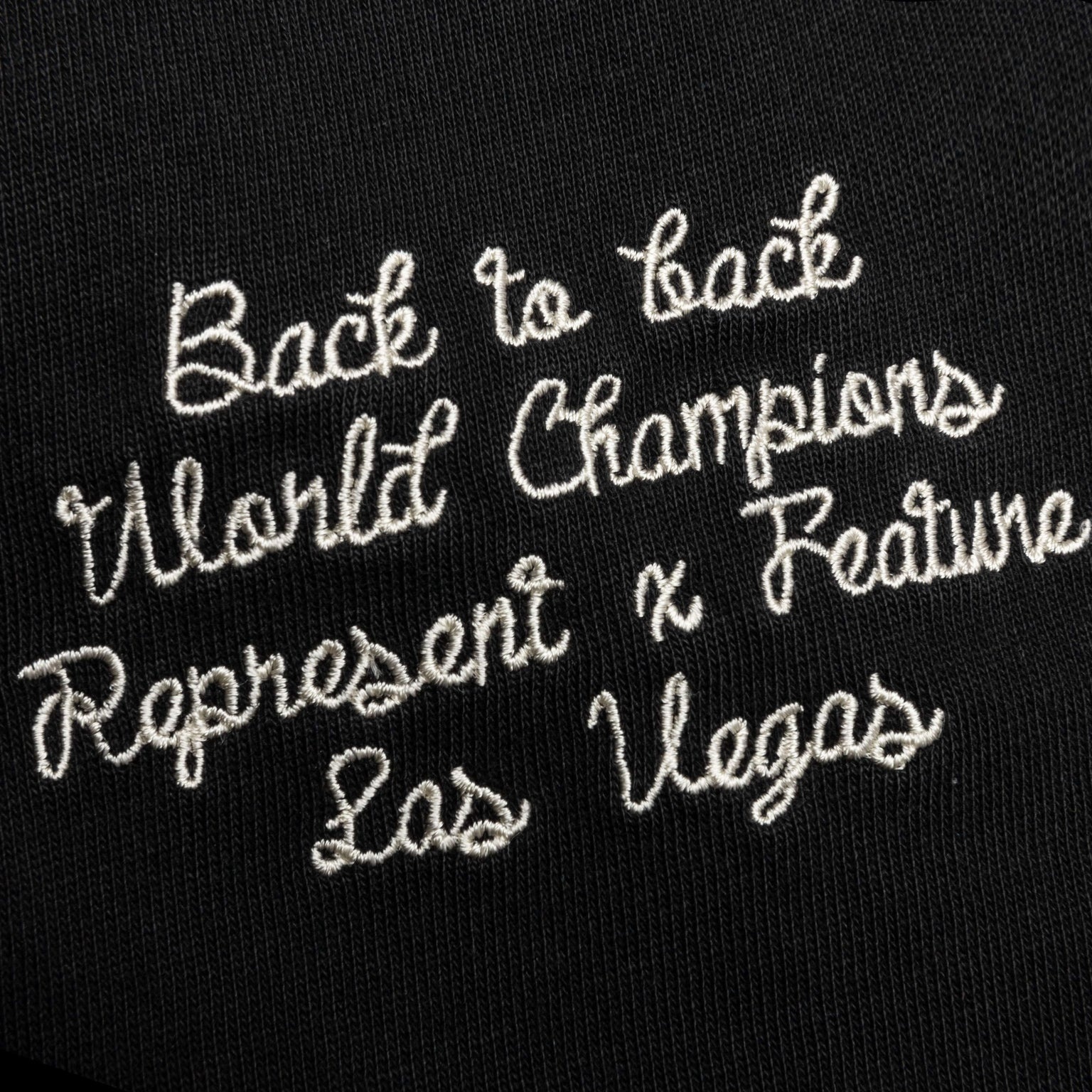 FEATURE X REPRESENT CHAMPIONS T-SHIRT - STAINED BLACK - 4